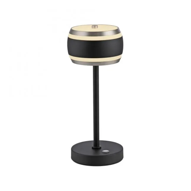 Paul Neuhaus LED Akku-Tischleuchte PURE Falling Rings,black pearl/diamond , Touch