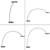 Paul Neuhaus LED Bogenlampe PURE Loop-Bow, black pearl, Stehleuchte, dimmbar