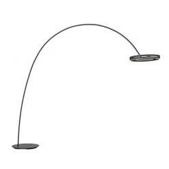 Paul Neuhaus LED Bogenlampe PURE Loop-Bow, black pearl, Stehleuchte, dimmbar