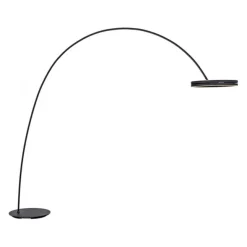 Paul Neuhaus LED Bogenlampe PURE Loop-Bow, black pearl, Stehleuchte, dimmbar