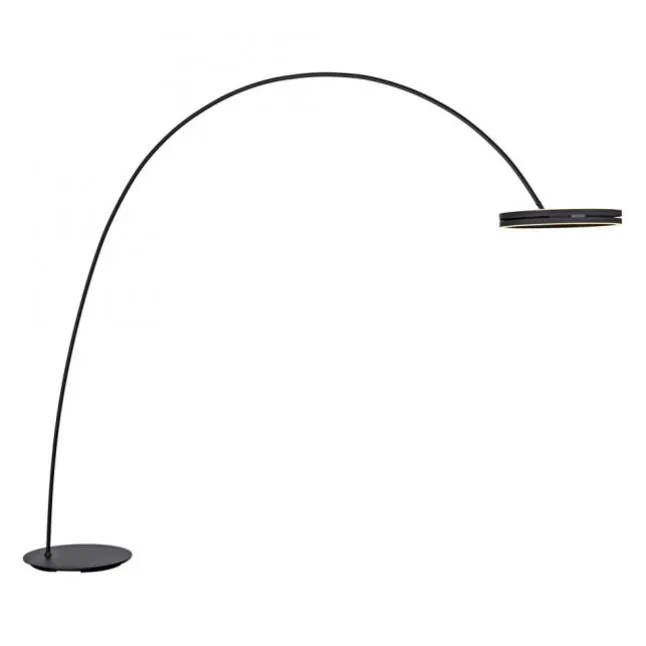Paul Neuhaus LED Bogenlampe PURE Loop-Bow, black pearl, Stehleuchte, dimmbar
