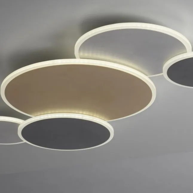 Paul Neuhaus LED Deckenleuchte Q-PIATO mehrfarbig 5 flammig rund Smart Home