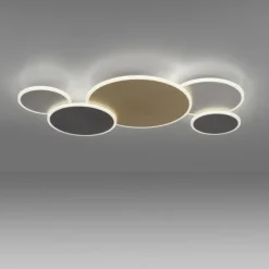 Paul Neuhaus LED Deckenleuchte Q-PIATO mehrfarbig 5 flammig rund Smart Home