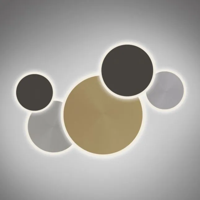 Paul Neuhaus LED Deckenleuchte Q-PIATO mehrfarbig 5 flammig rund Smart Home