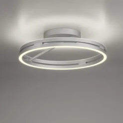 Paul Neuhaus LED Deckenleuchte PURE Loop stone (alu) Fernbedienung