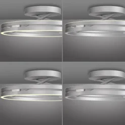 Paul Neuhaus LED Deckenleuchte PURE Loop stone (alu) Fernbedienung