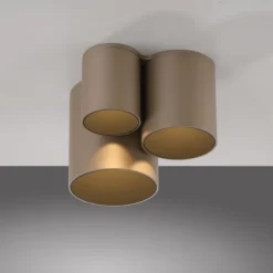 Paul Neuhaus LED Deckenleuchte PURE Point, bronce, Indoor dimmbar