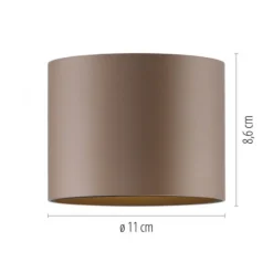 Paul Neuhaus LED Deckenleuchte PURE Point, bronce, Indoor, dimmbar