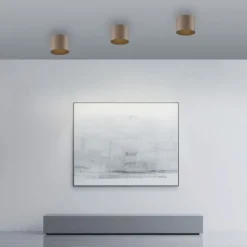 Paul Neuhaus LED Deckenleuchte PURE Point, bronce, Indoor, dimmbar