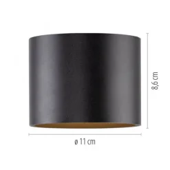 Paul Neuhaus LED Deckenleuchte PURE Point, black pearl, Indoor, dimmbar