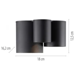 Paul Neuhaus LED Deckenleuchte PURE Point, black pearl, Indoor, dimmbar
