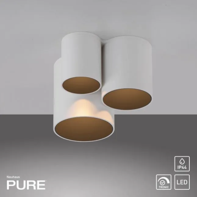 Paul Neuhaus LED Deckenleuchte PURE Point, snow, Indoor, dimmbar