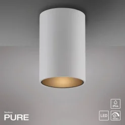 Paul Neuhaus LED Deckenleuchte PURE Point, snow, Indoor, dimmbar