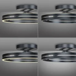Paul Neuhaus LED Deckenleuchte PURE Loop mystic grey Fernbedienung