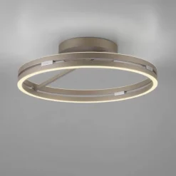Paul Neuhaus LED Deckenleuchte PURE Loop, bronce, dimmbar, Funk-FB
