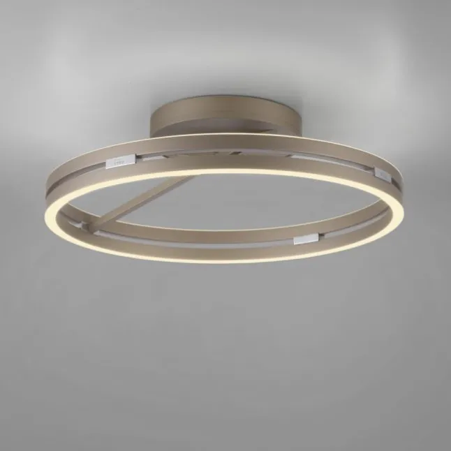 Paul Neuhaus LED Deckenleuchte PURE Loop, bronce, dimmbar, Funk-FB