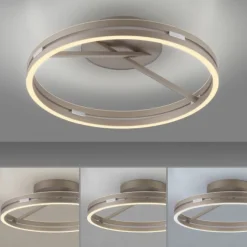 Paul Neuhaus LED Deckenleuchte PURE Loop, bronce, dimmbar, Funk-FB