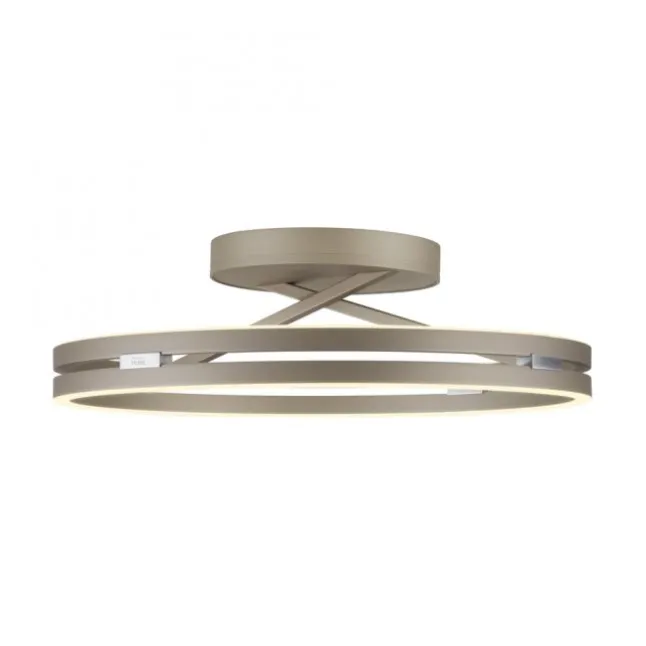 Paul Neuhaus LED Deckenleuchte PURE Loop, bronce, dimmbar, Funk-FB