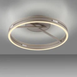 Paul Neuhaus LED Deckenleuchte PURE Loop, bronce, dimmbar, Funk-FB