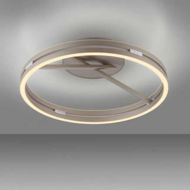 Paul Neuhaus LED Deckenleuchte PURE Loop, bronce, dimmbar, Funk-FB