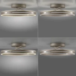 Paul Neuhaus LED Deckenleuchte PURE Loop, bronce, dimmbar, Funk-FB