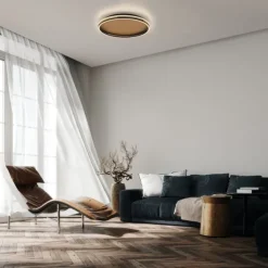 Paul Neuhaus LED Deckenleuchte SVEJA, Holz-natur