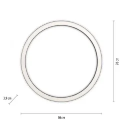 Paul Neuhaus LED Deckenleuchte PURE Lines Round graphite 70cm CCT Fernbedienung