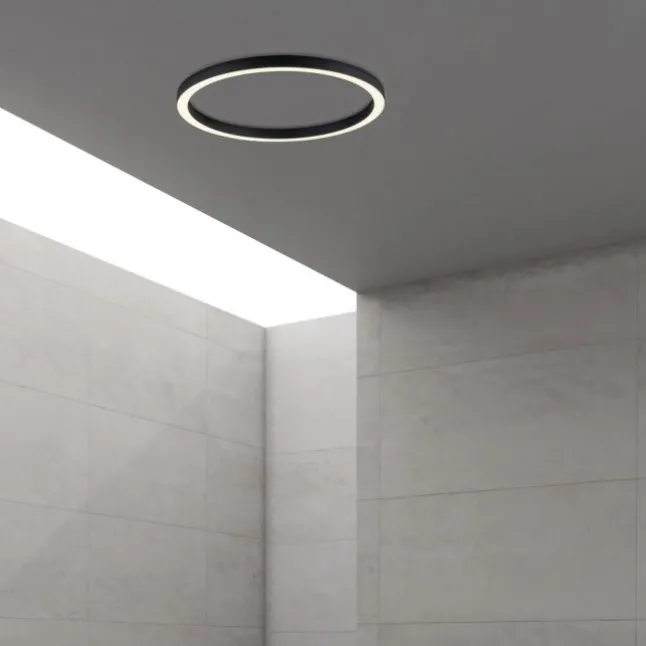 Paul Neuhaus LED Deckenleuchte PURE Lines Round graphite 70cm CCT Fernbedienung