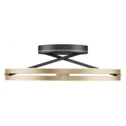 Paul Neuhaus LED Deckenleuchte PURE Loop black-pearl/ivory-gold Fernbedienung