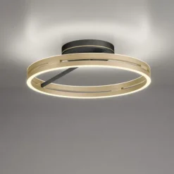 Paul Neuhaus LED Deckenleuchte PURE Loop black-pearl/ivory-gold Fernbedienung