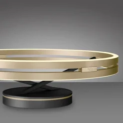 Paul Neuhaus LED Deckenleuchte PURE Loop black-pearl/ivory-gold Fernbedienung