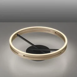 Paul Neuhaus LED Deckenleuchte PURE Loop black-pearl/ivory-gold Fernbedienung