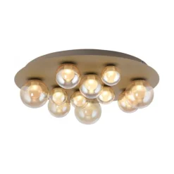Paul Neuhaus LED Deckenleuchte PURE Popup, bronce, dimmbar, Funk-FB, Memoryfunktion