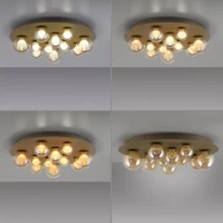 Paul Neuhaus LED Deckenleuchte PURE Popup, bronce, dimmbar, Funk-FB, Memoryfunktion