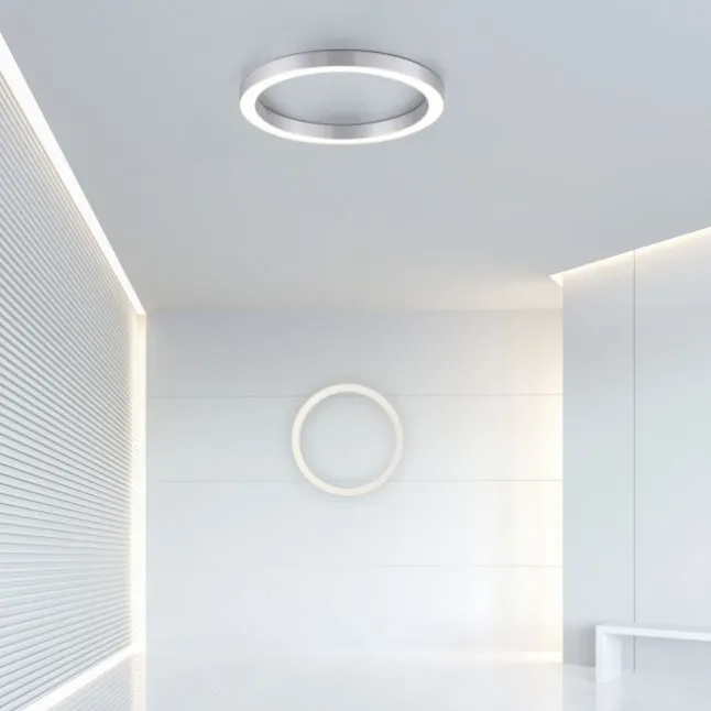Paul Neuhaus LED Deckenleuchte PURE Lines Round diamond (alu) 50cm CCT Fernbedienung