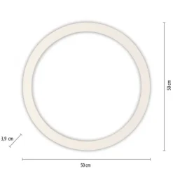 Paul Neuhaus LED Deckenleuchte PURE Lines Round diamond (alu) 50cm CCT Fernbedienung