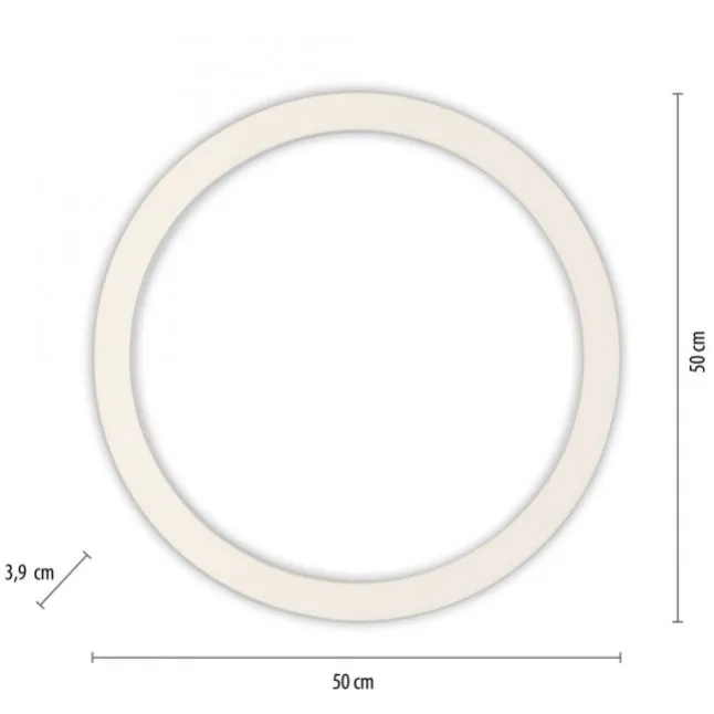 Paul Neuhaus LED Deckenleuchte PURE Lines Round diamond (alu) 50cm CCT Fernbedienung