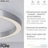 Paul Neuhaus LED Deckenleuchte PURE Lines Round diamond (alu) 70x70 CCT Fernbedienung