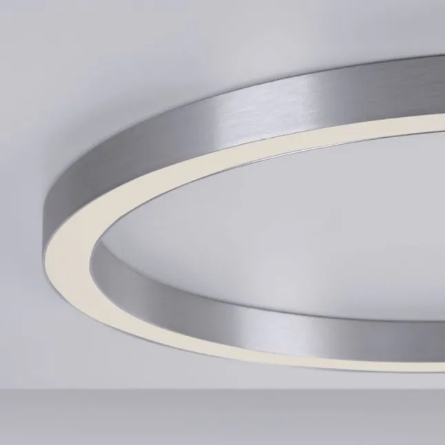 Paul Neuhaus LED Deckenleuchte PURE Lines Round diamond (alu) 70x70 CCT Fernbedienung