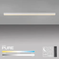 Paul Neuhaus LED Deckenleuchte PURE Lines Straight, snow