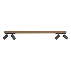 Paul Neuhaus LED Deckenleuchte PURE Lines Spot oak/graphite dimmbar CCT drehbar