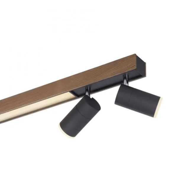 Paul Neuhaus LED Deckenleuchte PURE Lines Spot oak/graphite dimmbar CCT drehbar