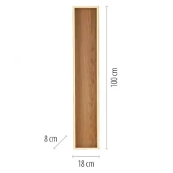 Paul Neuhaus LED Deckenleuchte SVEJA, Holz-natur, rechteckig