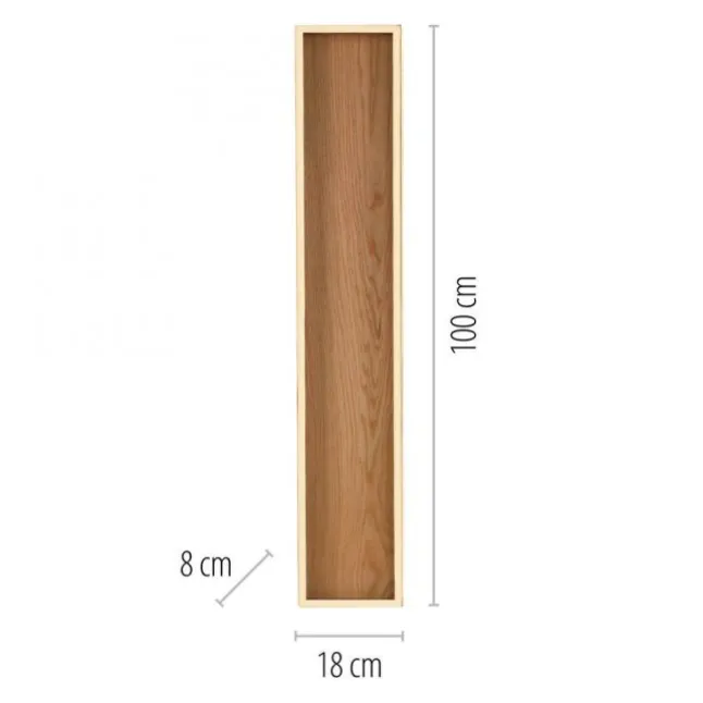 Paul Neuhaus LED Deckenleuchte SVEJA, Holz-natur, rechteckig
