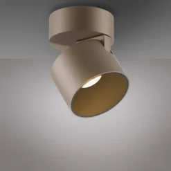 Paul Neuhaus LED Deckenleuchte PURE Cup, bronce, dimmbar, dreh- und schwenkbar