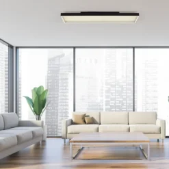Paul Neuhaus LED Deckenleuchte Q-MAGONG schwarz steuerbar Smarthome
