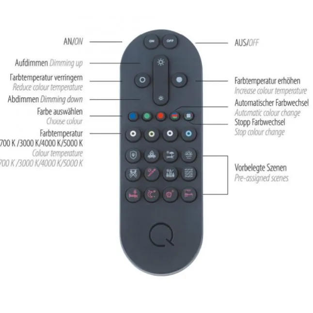 Paul Neuhaus LED Deckenleuchte Q-MAGONG schwarz steuerbar Smarthome
