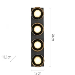 Paul Neuhaus LED Deckenleuchte 4 flammig dimmbar per Switchmo