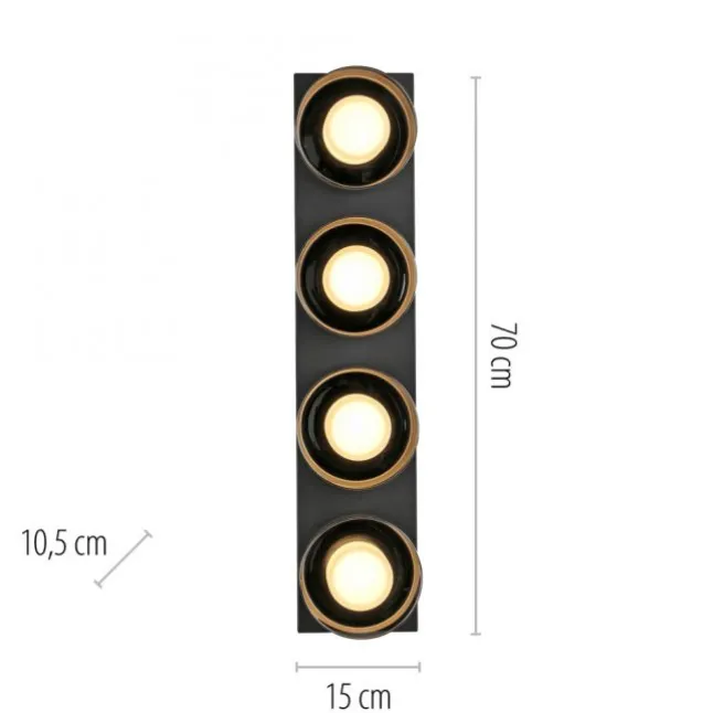 Paul Neuhaus LED Deckenleuchte 4 flammig dimmbar per Switchmo