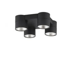 Paul Neuhaus LED Deckenleuchte PURE Nola schwarz 4 flammig drehbar dimmbar